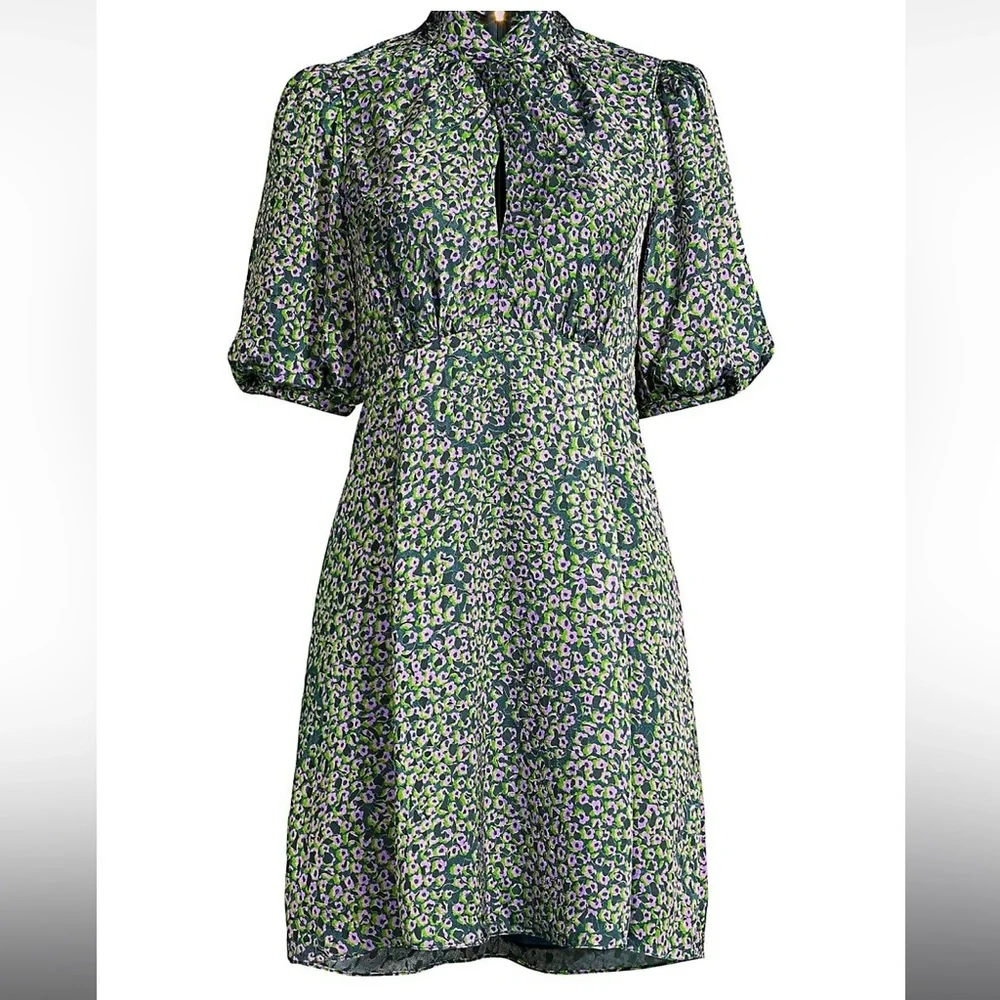 Kate Spade Flair Flora Devore Mini Dress Size 6 - Picture 4 of 16